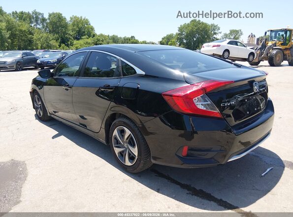2HGFC2F62KH603217 2019 HONDA CIVIC Black Trasero izquierdo