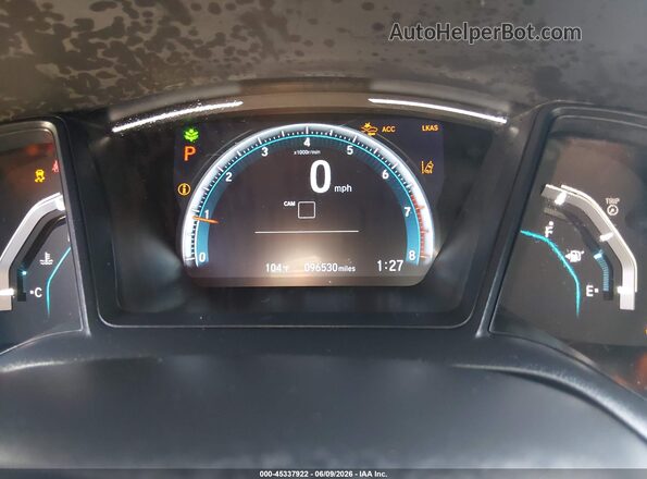 2HGFC2F62KH603217 2019 HONDA CIVIC Black Vista de los asientos traseros
