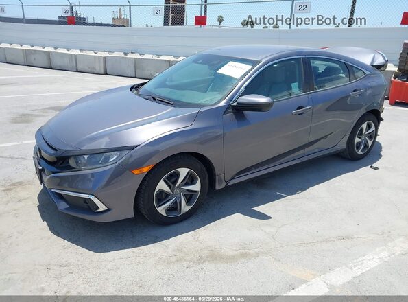 2HGFC2F62LH576778 2020 HONDA CIVIC Gray Vista tres cuartos delantera izquierda