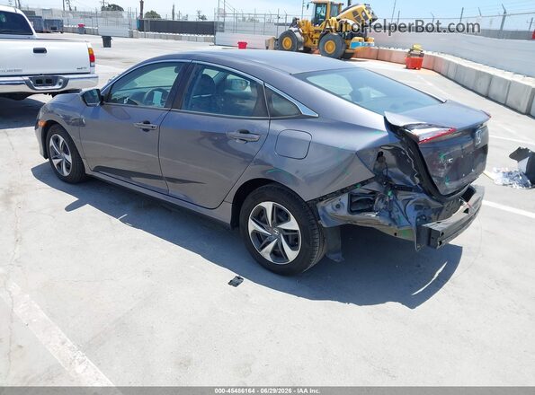 2HGFC2F62LH576778 2020 HONDA CIVIC Gray Trasero izquierdo