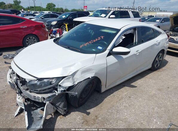 2HGFC2F62MH550683 2021 HONDA CIVIC White Vista tres cuartos delantera izquierda