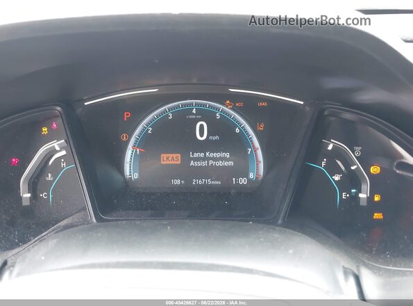 2HGFC2F62MH550683 2021 HONDA CIVIC White Vista de los asientos traseros