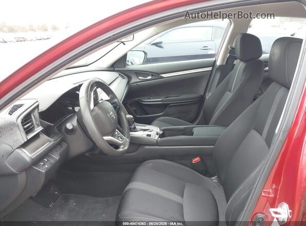 2HGFC2F62MH557861 2021 HONDA CIVIC Maroon Вид салону спереду