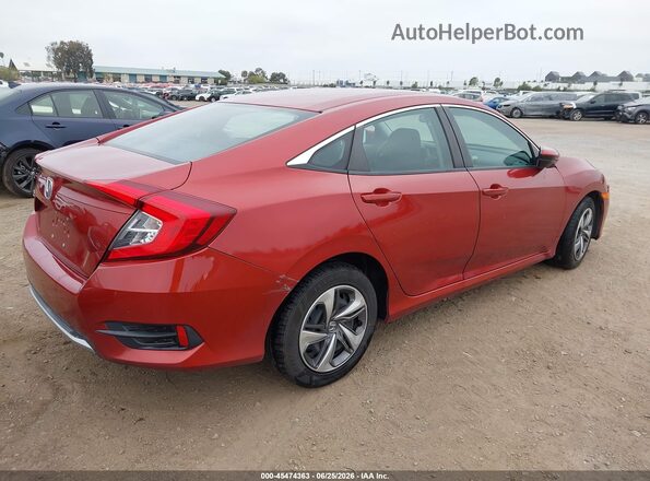 2HGFC2F62MH557861 2021 HONDA CIVIC Maroon Задня права чверть