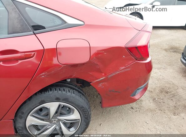2HGFC2F62MH557861 2021 HONDA CIVIC Maroon Вид спереду