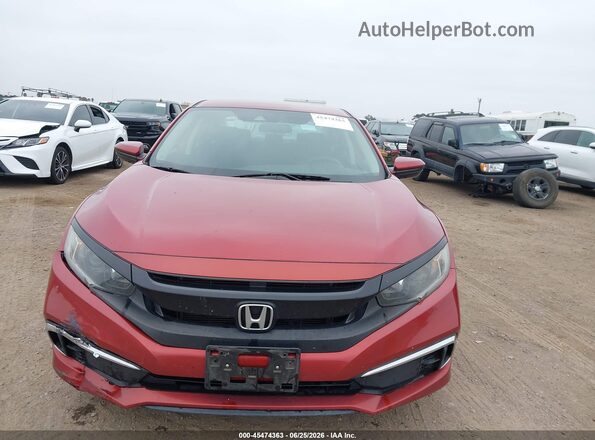 2HGFC2F62MH557861 2021 HONDA CIVIC Maroon Вид щитка приладів