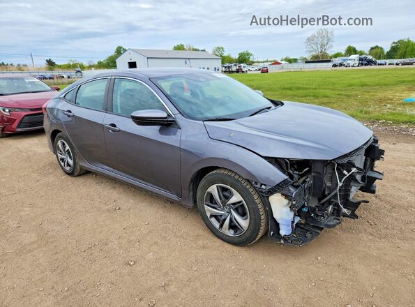 2HGFC2F63KH526325 2019 HONDA CIVIC Серый Передняя правая четверть