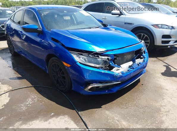 2HGFC2F63KH574472 2019 HONDA CIVIC Синий Вид спереди
