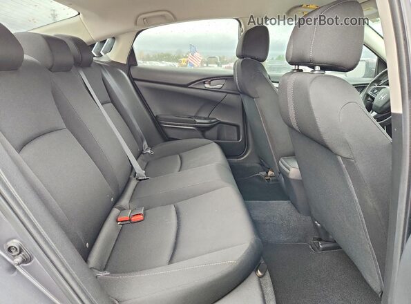 2HGFC2F63KH575654 2019 HONDA CIVIC Gray Vista de los asientos traseros