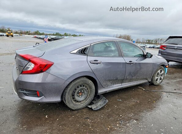 2HGFC2F63KH575654 2019 HONDA CIVIC Gray Trasero derecho