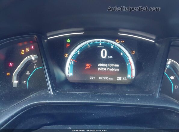 2HGFC2F63KH579669 2019 HONDA CIVIC Gray Rear seats view