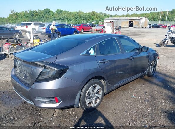 2HGFC2F63KH600536 2019 HONDA CIVIC Серый Задняя правая четверть