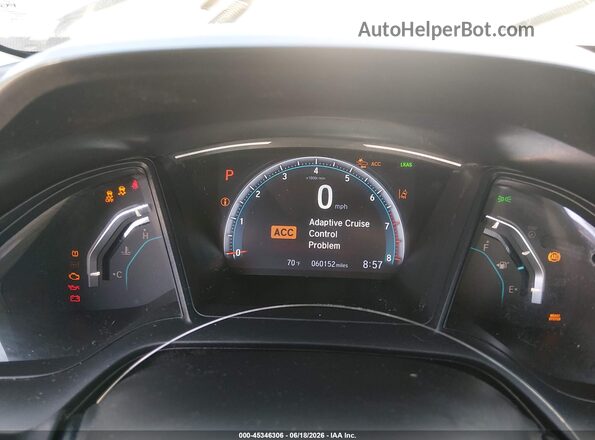 2HGFC2F63KH600830 2019 HONDA CIVIC Черный Вид задних сидений