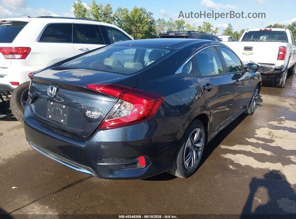 2HGFC2F63KH600830 2019 HONDA CIVIC Черный Задняя правая четверть