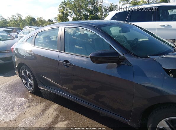 2HGFC2F63KH600830 2019 HONDA CIVIC Черный Вид задней части салона