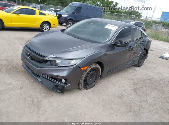 2HGFC2F63LH514029 2020 HONDA CIVIC Gray 