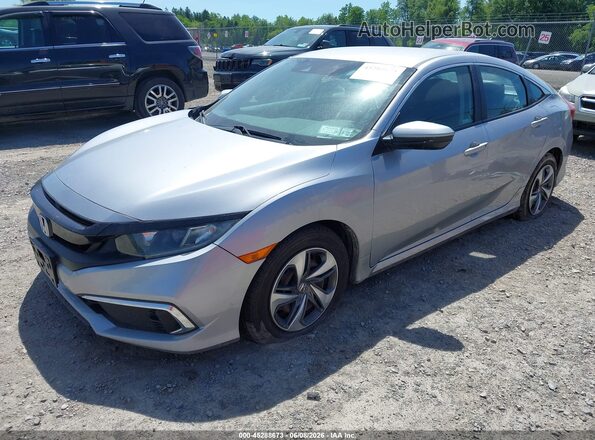 2HGFC2F64KH549614 2019 HONDA CIVIC Silver წინა მარცხენა ხედი სამი მეოთხედიდან