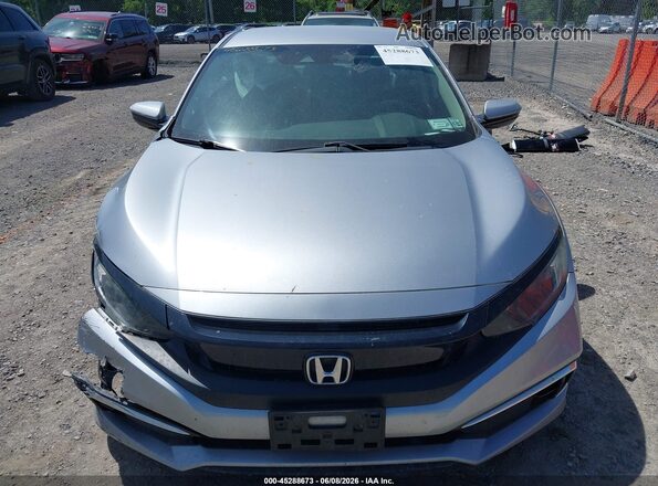 2HGFC2F64KH549614 2019 HONDA CIVIC Silver უკანა სალონის ხედი