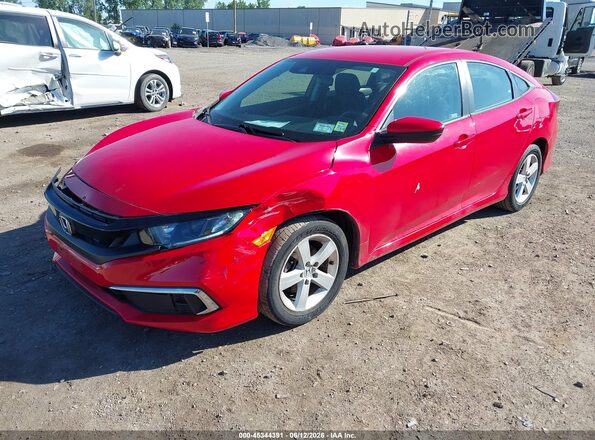 2HGFC2F64KH563075 2019 HONDA CIVIC Red Przód lewy