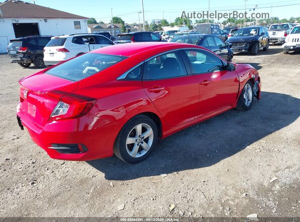2HGFC2F64KH563075 2019 HONDA CIVIC Red Tył prawy