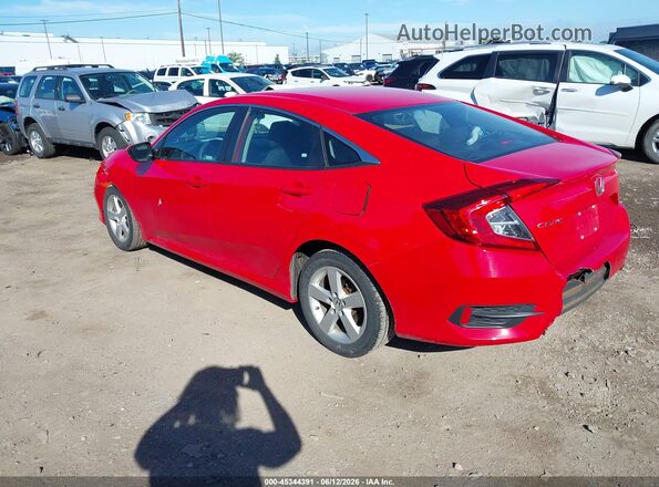 2HGFC2F64KH563075 2019 HONDA CIVIC Red Tył lewy