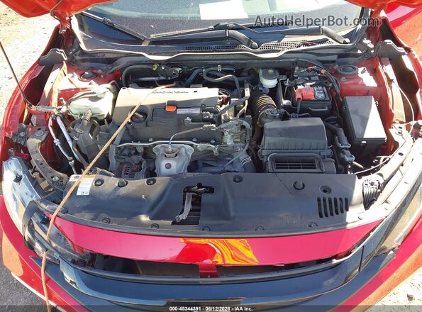 2HGFC2F64KH563075 2019 HONDA CIVIC Red Widok z tyłu