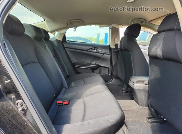 2HGFC2F64LH536153 2020 HONDA CIVIC Black უკანა სავარძლების ხედი