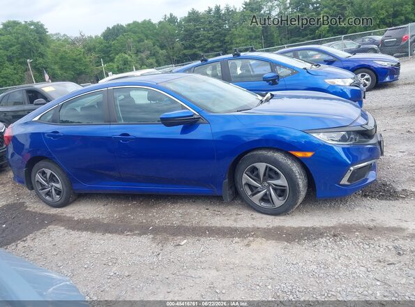 2HGFC2F64MH506314 2021 HONDA CIVIC Синий Вид задней части салона