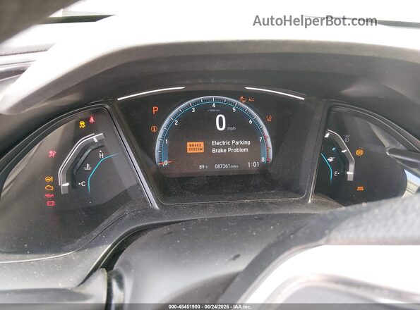 2HGFC2F65KH515729 2019 HONDA CIVIC Black Widok tylnych siedzeń