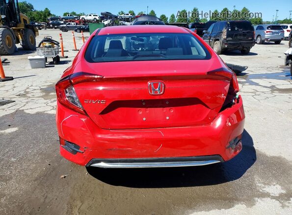 2HGFC2F65KH523748 2019 HONDA CIVIC Red Rear view