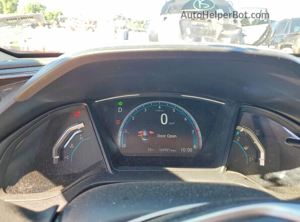 2HGFC2F65KH523748 2019 HONDA CIVIC Red Instrument cluster view