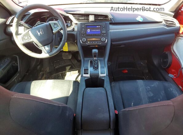 2HGFC2F65KH523748 2019 HONDA CIVIC Red Dashboard view