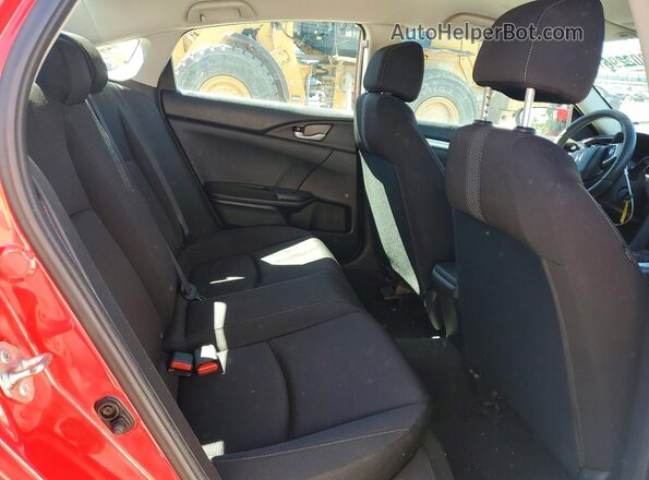 2HGFC2F65KH523748 2019 HONDA CIVIC Red Rear seats view