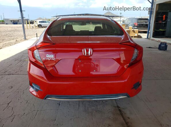 2HGFC2F65KH563084 2019 HONDA CIVIC Red Rear view