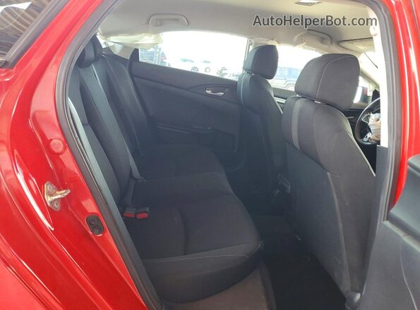 2HGFC2F65KH563084 2019 HONDA CIVIC Red Rear seats view