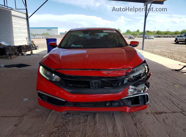 2HGFC2F65KH563084 2019 HONDA CIVIC Red Front view