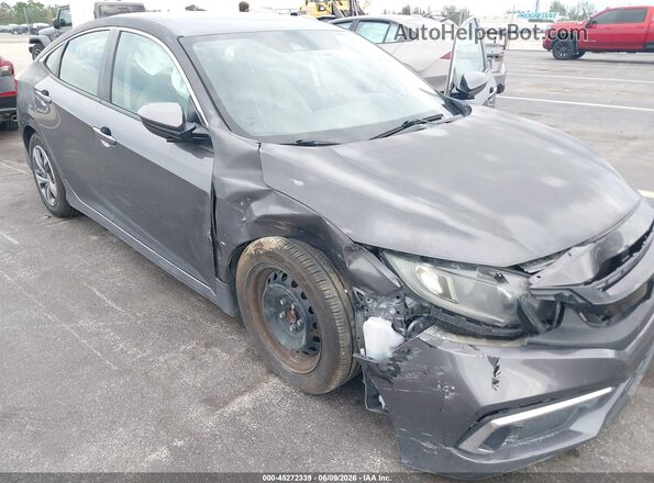 2HGFC2F65KH596716 2019 HONDA CIVIC Gray Դիմացի տեսք