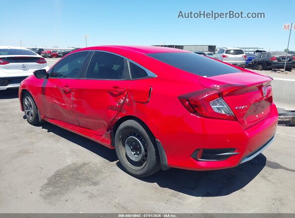 2HGFC2F65LH526800 2020 HONDA CIVIC Red Tył lewy