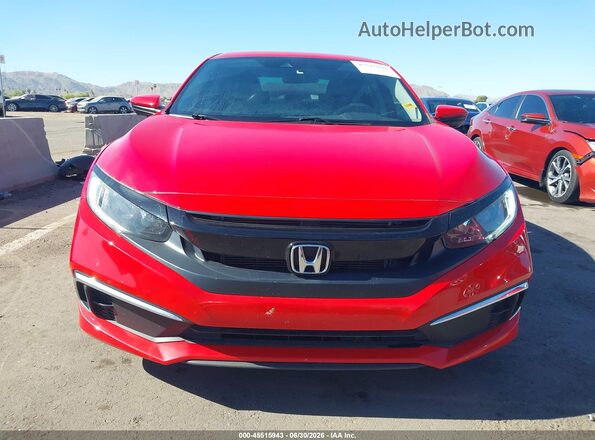 2HGFC2F65LH526800 2020 HONDA CIVIC Red Widok zestawu wskaźników