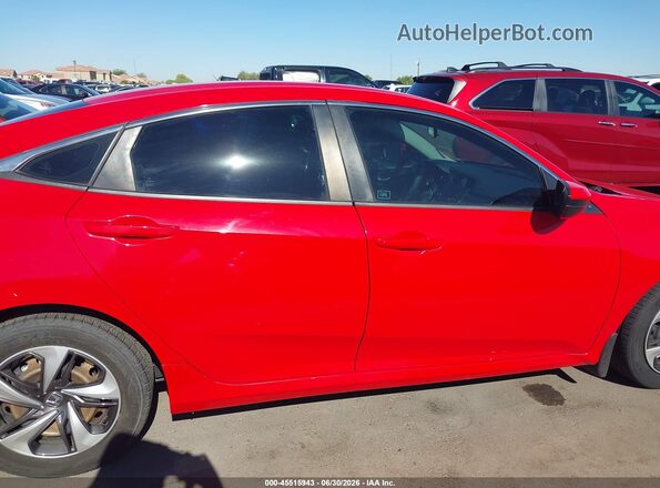 2HGFC2F65LH526800 2020 HONDA CIVIC Red Widok wnętrza z tyłu