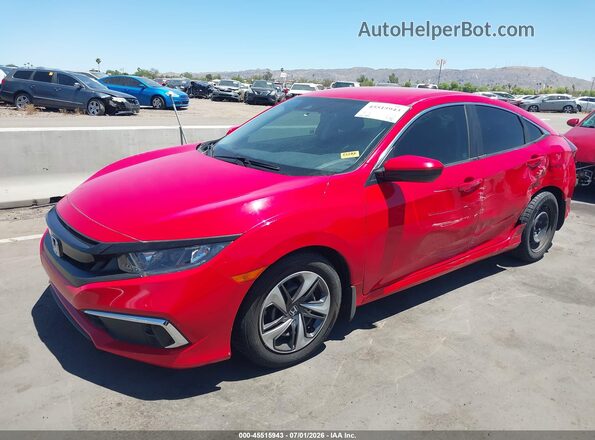 2HGFC2F65LH526800 2020 HONDA CIVIC Red Przód lewy