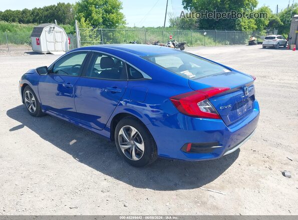 2HGFC2F65LH560591 2020 HONDA CIVIC Blue უკანა მარცხენა