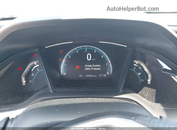 2HGFC2F65LH560591 2020 HONDA CIVIC Blue უკანა სავარძლების ხედი