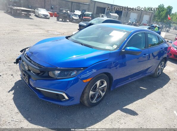 2HGFC2F65LH560591 2020 HONDA CIVIC Blue წინა მარცხენა ხედი სამი მეოთხედიდან