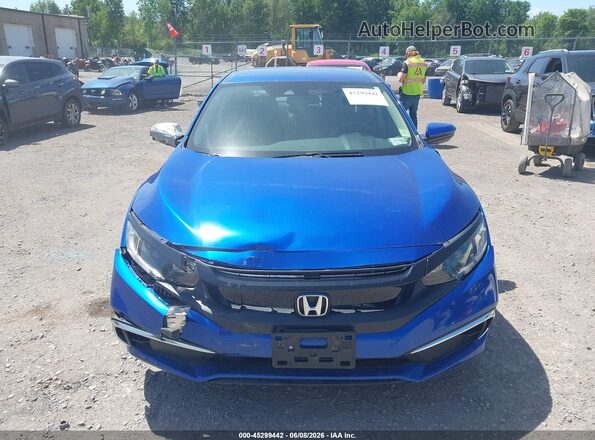 2HGFC2F65LH560591 2020 HONDA CIVIC Blue ხელსაწყოთა პანელის ხედი