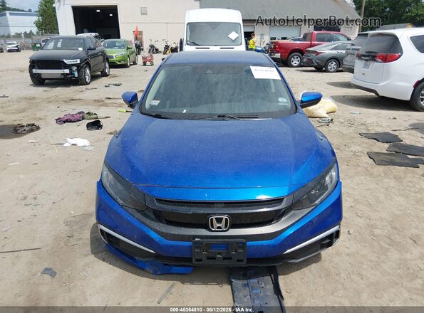 2HGFC2F65LH588407 2020 HONDA CIVIC Blue Вид панелі приладів