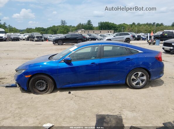 2HGFC2F65LH588407 2020 HONDA CIVIC Blue Вид задньої частини салону