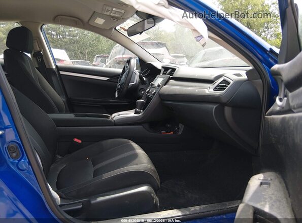 2HGFC2F65LH588407 2020 HONDA CIVIC Blue Вид салону спереду