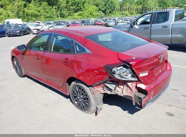 2HGFC2F65MH558356 2021 HONDA CIVIC Red Задня ліва чверть