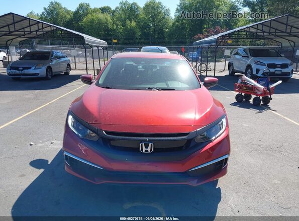 2HGFC2F65MH558356 2021 HONDA CIVIC Red Вид задньої частини салону